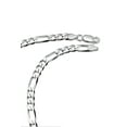 thumbnail image 2 of Metal Masters Mens 6mm Sterling Silver 925 Italian Figaro Chain Necklace Unisex, 2 of 5