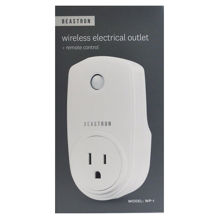 Beastron Wireless Remote Controlled Electrical Outlet (1 Pack) 