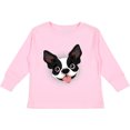 thumbnail image 3 of Inktastic Boston Terrier Dog Gift Boys or Girls Long Sleeve Toddler T-Shirt, 3 of 5