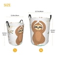thumbnail image 3 of Fotbe Cute Sloth In Yoga Pose Tree Cesto de Ropa con Asas, Cesto Impermeable de Gran Capacidad, Bolsa de Lavado para Dormitorio, Cesto de Ropa con Ruedas y Asas-Medium, 3 of 6