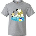 thumbnail image 3 of Inktastic Penguin and Polar Bear Iceberg Beach Bums Youth T-Shirt, 3 of 5