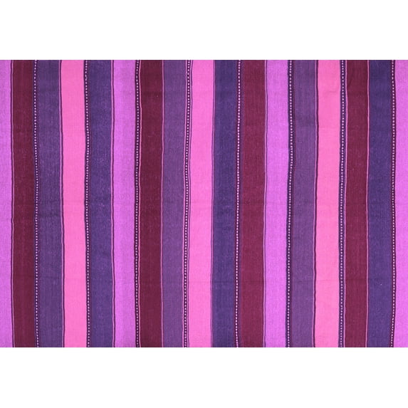 Ahgly Company Indoor Rectangle Southwestern Purple Country Area Rugs, 2' x 5'