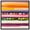 Black Frame, variant on Bright Alignment Canvas Colorful Tropical by Art Remedy, Gallery Wrapped, 16" x 16"