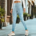 thumbnail image 4 of Renewold Snowflake Blue Leggings with Pockets for Women Workout Tights Compression Leggings High Waisted Butt Lifting Printed Leggings Full Length Womens Leggings, M, 4 of 8
