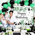 thumbnail image 4 of Panda Birthday Balloon Garland Kit Green Black for Boys Panda Themed Birthday Party Supplies with Panda Birthday Backdrop for Panda Birthday Party Supplies, 4 of 6