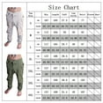 thumbnail image 2 of Askfv Mens Casual Linen Pants Loose Fit Straight-Legs Elastic Drawstring Waist Beach Long Pant, 2 of 3
