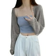 thumbnail image 2 of Delayuji Women's Cardigan Sweater Open Front Lightweight Knit V Neck Versatile Cardigan Coat, 2 of 2