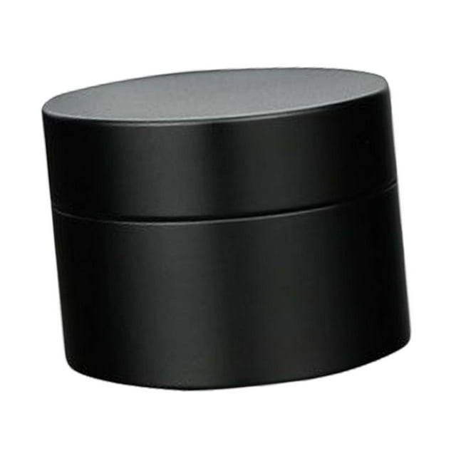 Mini tarro caja de almacenamiento pastillero a prueba de polvo sellado pequeño con tapa portátil té lata de Metal para Hotel té hojas cosmética Negro