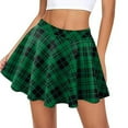 thumbnail image 5 of Summer Clearance Sales kttectoa Sweet A-Line Casual Swing Pleated Skirts Women's Clothing Plaid Graphic Skirts Zipper Mid Waist Mini Skirt for Womens Dressy Vacation, 5 of 5