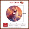 thumbnail image 3 of Daiia Sunset Cloud Corgi Drawing Merry Christmas Tree Skirt , Xmas Large Lace-up Tree Skirt, Santa Snowflakes Rustic Home Decorations New Year Party Farmhouse Decor-30", 3 of 7