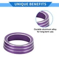 thumbnail image 3 of Unique Bargains AC  Engine Start Speaker Knob Cover Interior Trim for Honda Civic 16-21 Aluminum Alloy Rose Purple 5 Pcs, 3 of 7