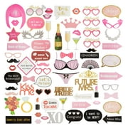 72 Pieces Bachelorette Photo Booth Props and Signs for Bridal Party Selfies and Decorations, Assorted Designs