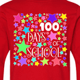 thumbnail image 4 of Inktastic 100 Days of School Pastel Stars Long Sleeve Youth T-Shirt, 4 of 5