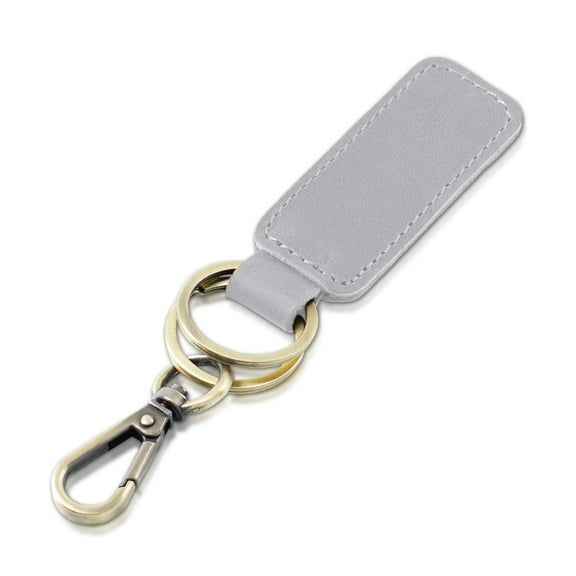 Genuine Leather Keychain Leather Key Chain Holder for Men and Women Key Fob Holder with Belt Loop Clip and 2 Metal Rings