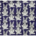 thumbnail image 4 of oneOone Organic Cotton Poplin Twill Fabric Rabbit Block Printed Fabric 1 Yard 42 Inch Wide, 4 of 4