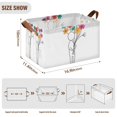 thumbnail image 7 of Yayeee Foldable Storage Basket for Shelves with Handles Waterproof Cloth Bins, Colorful Flower, 7 of 7