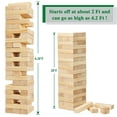 thumbnail image 2 of Juego de apilar bloques de madera Giant Tumble Tower Olsa de 57 piezas, 2 of 7