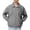 Gray, variant on Men's Oversized Lapel Collar Faux Suede Jacket Dual Vertical Zipper Chest Pockets Zip Up Elastic Hem Casual Street Daily Outerwear Gray XXXL