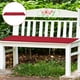 thumbnail image 3 of Cojín de banco de 2 plazas para muebles de jardín, cojín de tela impermeable para exteriores rojo, 3 of 9