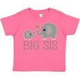 thumbnail image 3 of Inktastic Big Sis Elephant Girls Toddler T-Shirt, 3 of 5