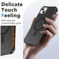 thumbnail image 2 of ELEHOLD Case for iPhone 14 Plus, Shockproof Magnetic Matte Case with Wireless Charging Support,Black, 2 of 6