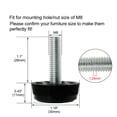 thumbnail image 2 of M8 x 28 x 30mm Furniture Glide Leveling Feet Adjustable Levelers Protector for Chair Table Leg 12pcs, 2 of 7
