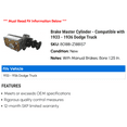 thumbnail image 2 of Brake Master Cylinder - Compatible with 1933 - 1936 Dodge Truck 1934 1935, 2 of 2