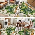 thumbnail image 5 of St Patrick's Day Area Rugs 4'x6', Washable Small Throw Rugs for Office Bathroom, Green Shamrock Leaf Gold Coin Retro Beige Indoor Outdoor Rug Non-Slip Low Pile Carpet Runner Reversible Floor Mats, 5 of 8