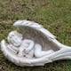 thumbnail image 4 of Estatua de Ángel durmiente estatuillas escultura de resina Adorable pequeño Cola Estatua del ángel de alas, 4 of 8