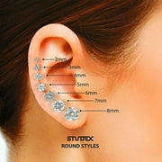 Studex Women and Men Sensitive Gold Plated Ball Stud Earrings, 4mm