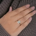 thumbnail image 4 of Cora Jewellery 2.75 CT Oval Moissanite Engagement Ring, 10x8MM Oval Solitaire Ring For Women, 14K Yellow Gold, 7.5 US, Pack of 1, 4 of 9