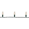 thumbnail image 4 of Northlight LED C6 Faceted Christmas Lights - Warm White  - 15.75’ Green Wire  - 50ct, 4 of 6