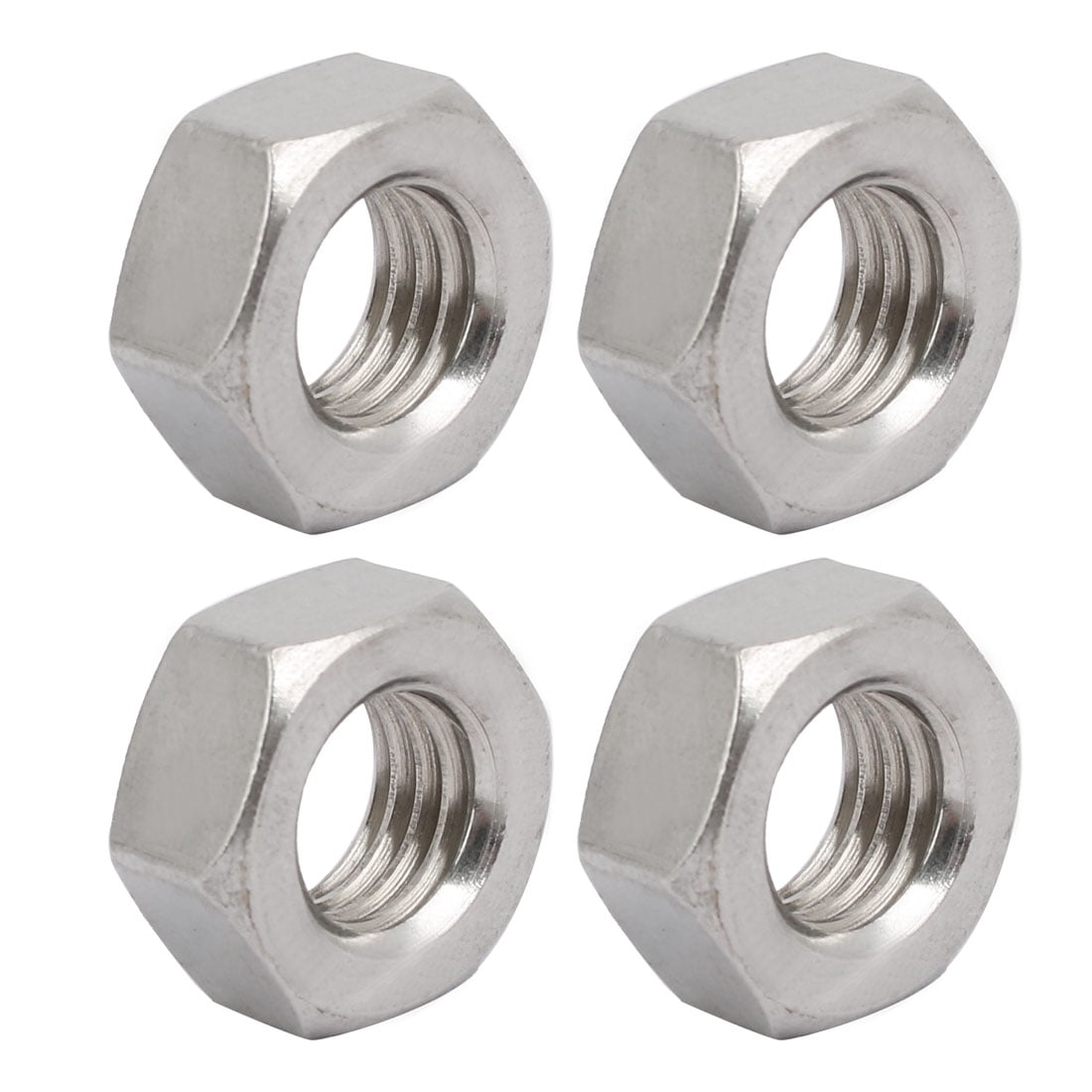 2pcs M20 x 1.5 mm Pitch Stainless Steel Left Hand Thread Hex Nut Metric 