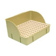 thumbnail image 3 of Caja de arena para conejos, caja de arena para jaulas, inodoro para jaulas, entrenador de orinal para animales pequeños verde, 3 of 9