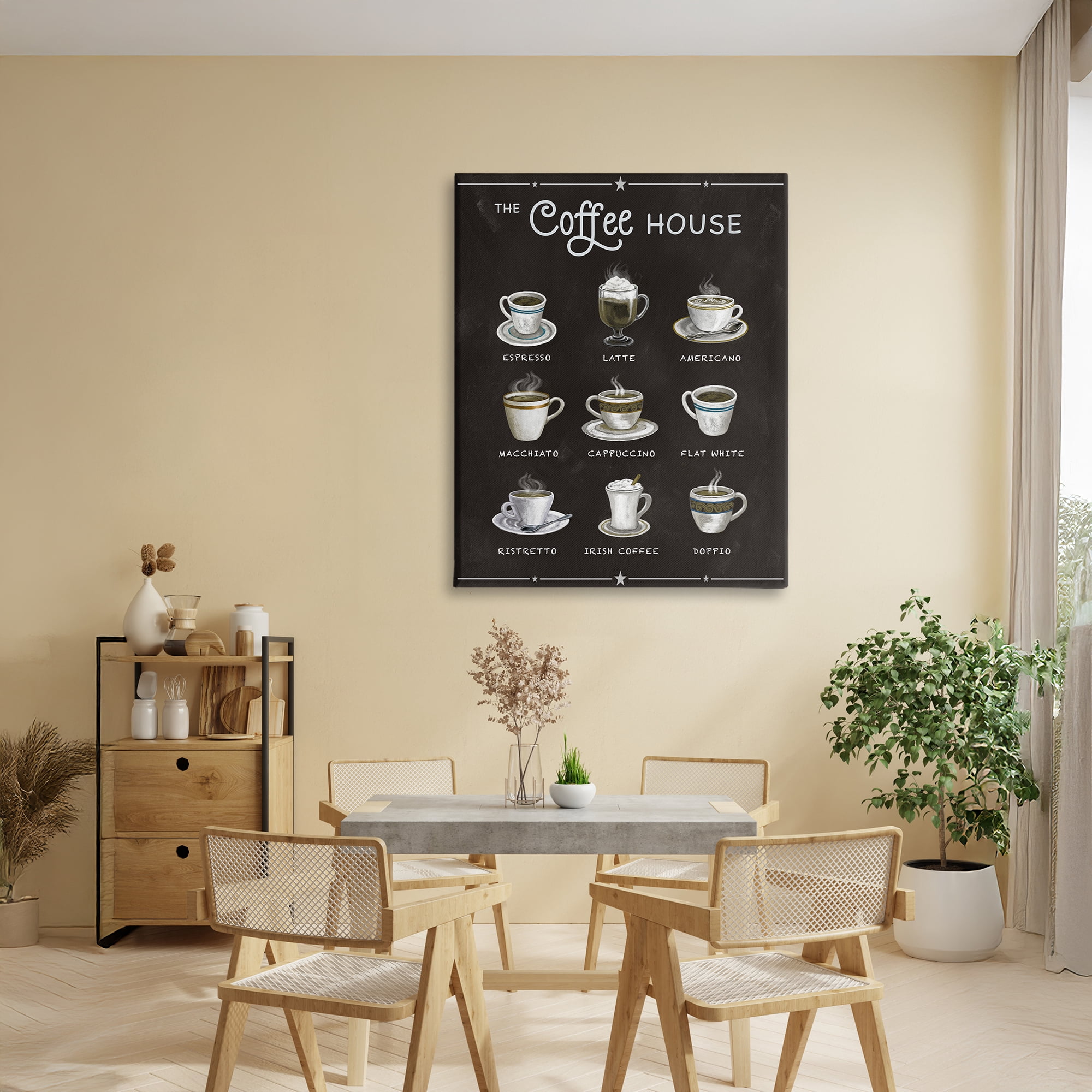 Stupell Industries The Coffee House Menu Canvas Wall Art, design by Conrad Knutsen