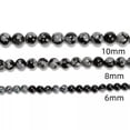 thumbnail image 6 of K-KED Snowflake Obsidian Smooth Round Beads 4mm 6mm 8mm 10mm 15.5" Strand-10 mm, 6 of 6