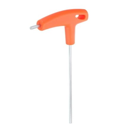 Uxcell T-Handle Hex Key Wrench 4mm Metric CR-V T-Key Inner Hexagon Wrenches Spanner Repair Tool, Orange