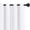 Pure White, variant on H.VERSAILTEX Linen Blackout Curtain for Bedroom Living Room,84 Inch Long Curtain Set of 2 Panels, Thermal Grommet Blackout Drape, Room Darkening Window Curtain (52" x 84", Natural)