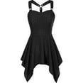 thumbnail image 2 of Gspmoly Robes d'Été pour Femmes, Mode Femmes Été Décontracté Uni Col en V Camis Sans Manches Robe Mini Robes de Mariage pour Femmes Liquidation, 2 of 7