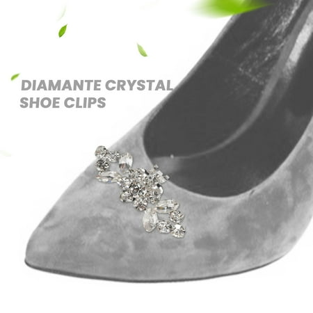 

1Pair Rhinestone Crystal Wedding Bridal Crystal Shoe Clips