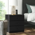 thumbnail image 3 of 1-4 Drawers Bedroom Nightstand, Wooden Drawer Dresser, Bedroom End Table Sofa Side Table with Drawer and Storage Cabinet, Living Room Furniture, 3 of 9