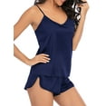 thumbnail image 5 of YouLoveIt Women Satin Silk Sleepwear Sleeveless Nightwear Lingerie Women Satin Sleepwear Camisole Shorts Nightwear Pajama Sets, 5 of 7