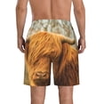 thumbnail image 3 of KLL Yak Men's Casual Summer Beach Shorts Hawaiian Shorts with Pockets-Medium, 3 of 5