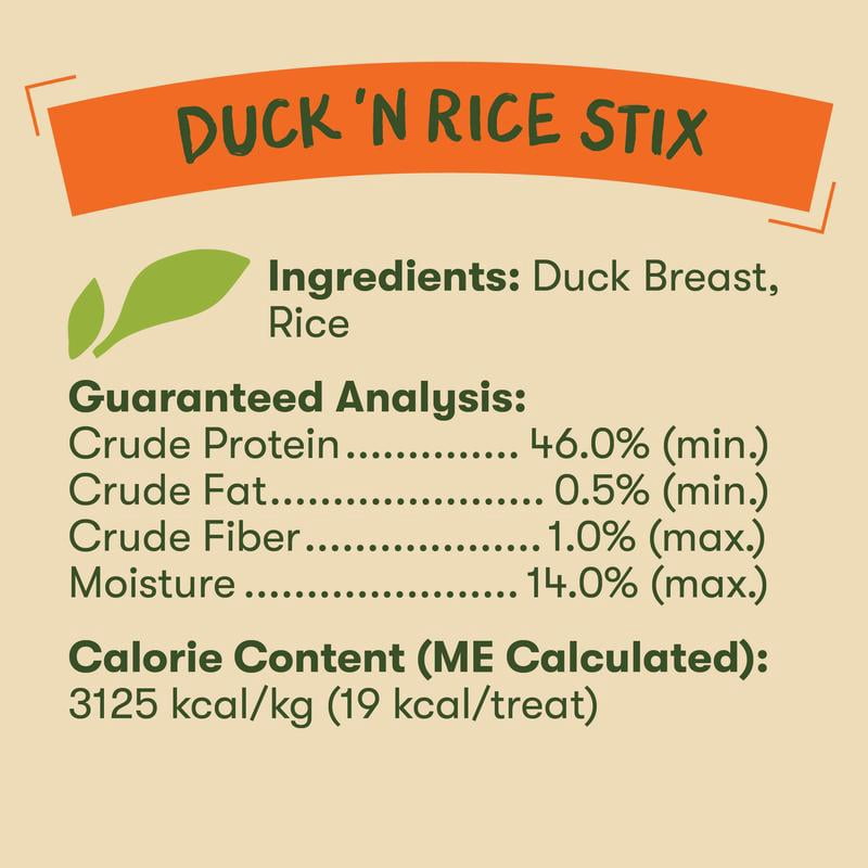 Pet 'n Shape Duck 'n Rice Stix Dog Treats, 1 Pound