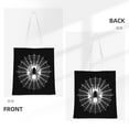 thumbnail image 3 of DouZhe Reusable Grocery Bags, Fantasy Spider Net Abstract Lightweight Polyester Canvas Cloth Tote Bag for Travle Gym Shopping School, 15" x 16", 3 of 7