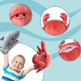 thumbnail image 3 of Hand puppet crab puppet, 13-inch crab simulation plush puppet stuffed crab toy, crab hand puppet with movable mouth puppet role-playing teaching, 3 of 4