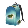 thumbnail image 2 of Yiaed Paradise Island Print Backpack, Premium Laptop Backpack, Travel Backpack for Women, Lightweight Backpacks, Comfortable Back Pack-Small, 2 of 5