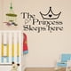 thumbnail image 2 of Adhesivos de pared Princess The Princess Sleeps Here con corona, 2 of 3