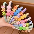 thumbnail image 2 of mdesiwst Baby Headband Anti-Slip Toothed Comb Soft 3D Heart Flower Decoration Hair Hoop Toddler Hair Accessory, 2 of 8