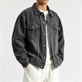 thumbnail image 7 of Zormilly Denim Jacket Men Vintage Long Sleeve Button Down Collared Jean Jackets with Pockets Classic Shirt Shackets, XS-3XL, 7 of 7